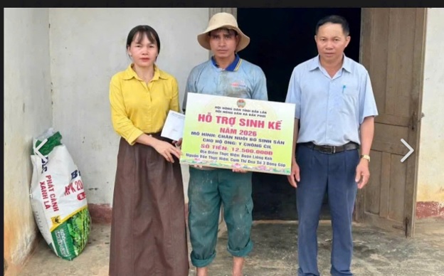Hỗ trợ sinh kế cho hội viên nông dân xã Đắk Phơi